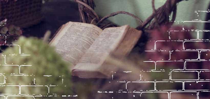 una biblia rodeada de regalos y flores