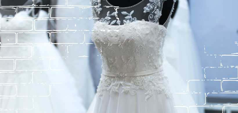 una vestido blanco de novia